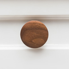 Blyth Walnut Wood Disc Cabinet Knob