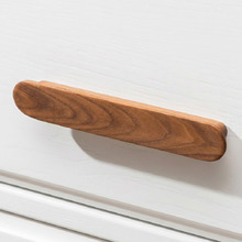 Blyth 128mm Walnut Wood Ellipse Cabinet Handle