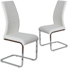 Chara Faux Leather Dining Chairs (Set of 2)