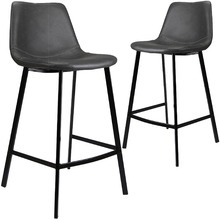 65cm Sandra Faux Leather Barstools (Set of 2)