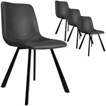 Sandra Faux Leather Dining Chairs (Set of 4)