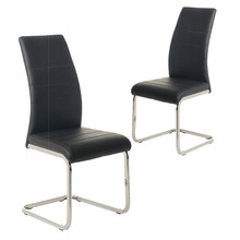 Chara Faux Leather Dining Chairs (Set of 2)