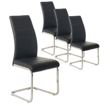 Chara Faux Leather Dining Chairs (Set of 4)