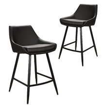 62cm Wesley Faux Leather Barstools (Set of 2)