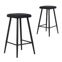 66cm Bjorn Faux Leather Bar Stools (Set of 2)