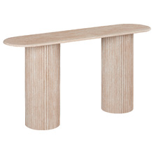 Paula Travertine-Look Console Table