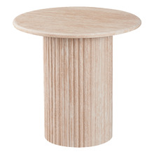 Paula Travertine-Look Side Table