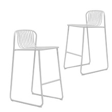 75cm Swan Curved Outdoor Bar Stools (Set of 2)