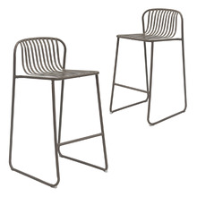75cm Swan Curved Outdoor Bar Stools (Set of 2)