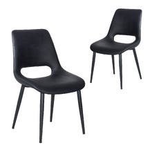 Leander Faux Leather Dining Chairs (Set of 2)