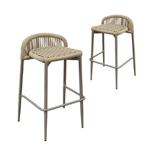 74cm Cyra Rope Outdoor Bar Stools (Set of 2)
