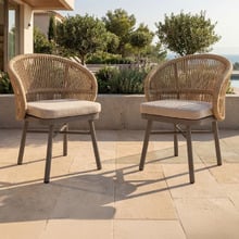 Amabel Rope Outdoor Dining Chairs (Set of 2)