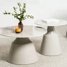 2 Piece Shara Round Ceramic Coffee Table Set