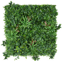 100cm Square Green Meadows Faux Foliage Wall Panel