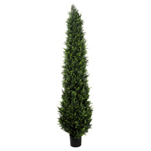210cm Potted Faux Cypress Pine Tree