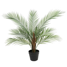 80cm Green Potted Faux Areca Palm Plant