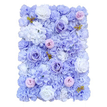 60cm Lilac Faux Mixed Flower Wall Panel