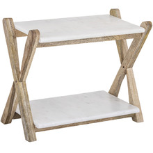 Elle 2 Tier Marble Serving Board