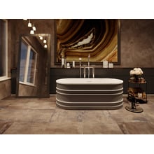 Grey Bucciano 1675mm  Freestanding Bath