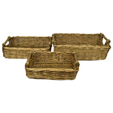 3 Piece Lika Willow Tray Set