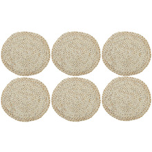 Nahla Corn Husk Round Placemats (Set of 6)
