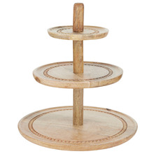 Darcy 3 Tier Mango Wood Cake Stand
