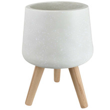 White Cloud Pot on Stand