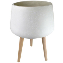 White Cloud Pot on Stand