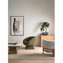 Mohinder Upholstered Swivel Armchair