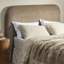 Taupe Leia Queen Velvet Bedhead