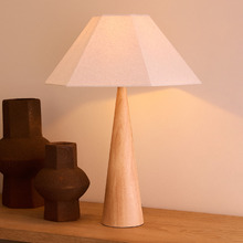 Hastings Rubberwood & Linen Table Lamp