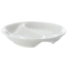 White Basics 10cm Divided Porcelain Dip Bowl (Set of 12)