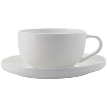 Cashmere High Rim Cups & Saucers (Set of 4)
