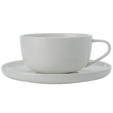 Cashmere High Rim Cups & Saucers (Set of 4)