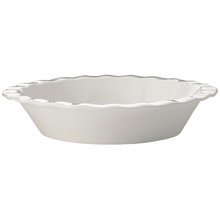 White Epicurious Fluted 25cm Porcelain Pie Dish