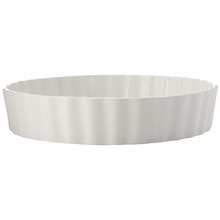 White Epicurious 24cm Deep Porcelain Quiche Dish