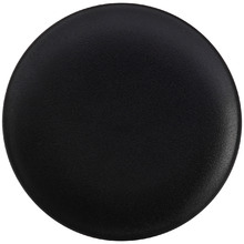 Black Caviar 20.5cm Porcelain Coupe Side Plates (Set of 4)