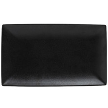 Black Caviar 28cm Rectangular Porcelain Platter