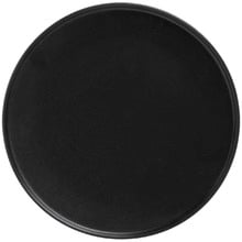 Black Caviar High Rim 26.5cm Porcelain Dinner Plates (Set of 4)