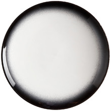 Granite Caviar 20cm Porcelain Coupe Side Plates (Set of 4)
