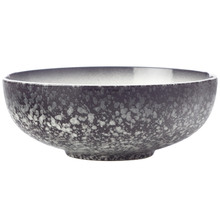 Granite Caviar 19cm Porcelain Coupe Bowls (Set of 4)