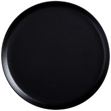 Black Caviar High Rim 28cm Porcelain Dinner Plate