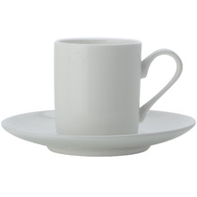 Cashmere Straight Espresso Cups & Saucers (Set of 4)