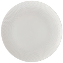 White Basics Diamonds 23cm Porcelain Entree Plates (Set of 6)