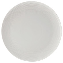 White Basics Diamonds 30cm Porcelain Charger Plates (Set of 2)