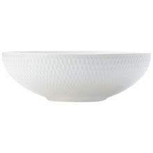 White Basics Diamonds 18.5cm Porcelain Coupe Bowls (Set of 3)