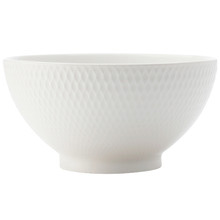White Basics Diamonds 10cm Porcelain Rice Bowls (Set of 6)