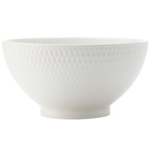White Basics Diamonds 15cm Porcelain Rice Bowls (Set of 6)