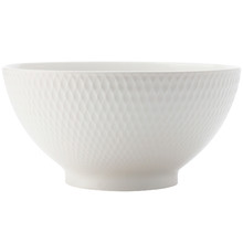 White Basics Diamonds 20cm Porcelain Noodle Bowls (Set of 3)