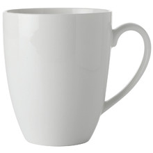 White Basics 390ml Porcelain Coupe Mugs (Set of 4)